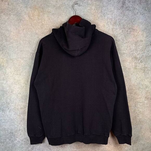 Vintage 90s Planet Hollywood Hoodie Sweatshirt Mens Sz L Black Orlando Logo - Picture 3 of 7